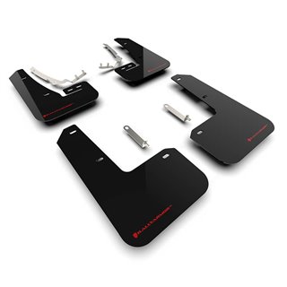RallyArmor | Black UR Mud Flap Red Logo - Golf GTI / R (MK8) 2022-2024