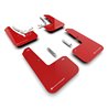 RallyArmor | Red UR Mud Flap White Logo - Golf GTI / R (MK8) 2022-2024