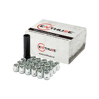 Enthuze | Lug Nuts (24) - Open End - Zinc - 12MM X 1.50