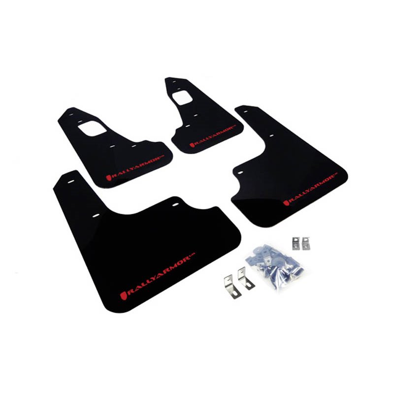 RallyArmor | Mud flap Red logo - EVO X 2008-2015