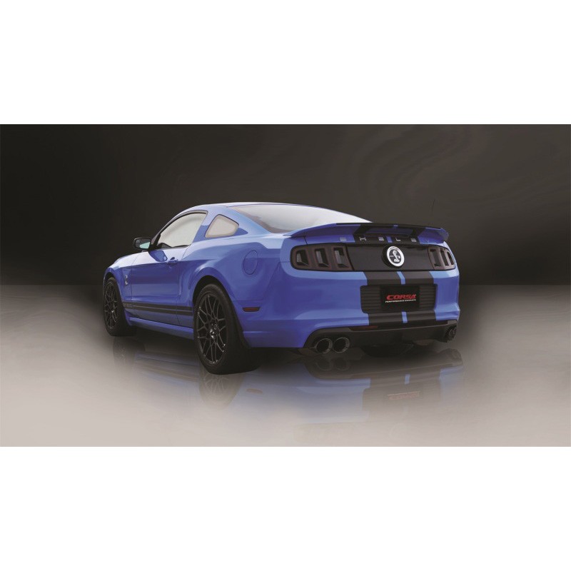 Corsa | Sport Axle-Back Exhaust System - Mustang 5.8L 2013-2014