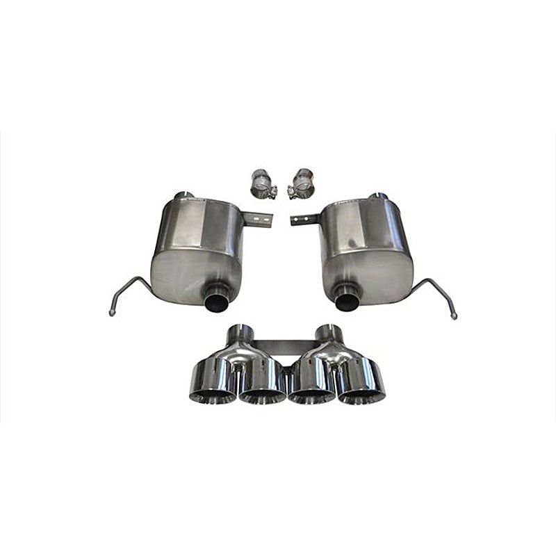 Corsa | Sport Axel-Back Exhaust System - 2.75" Quad 4.5" Tips - Corvette C7 / Grand Sport Auto 2014-2019