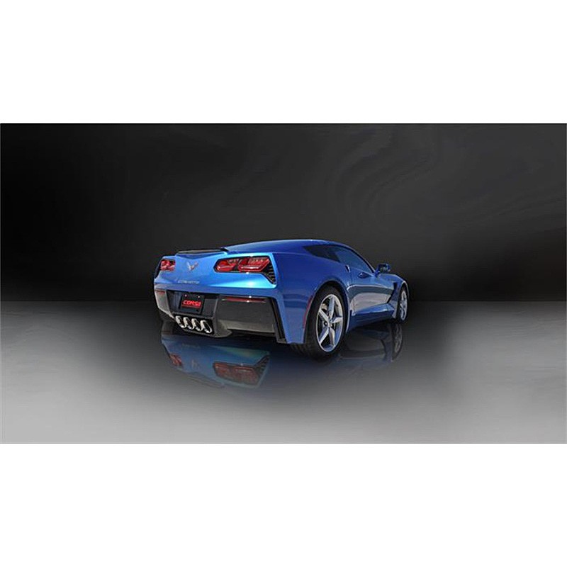 Corsa | Sport Axel-Back Exhaust System - 2.75" Quad 4.5" Tips - Corvette C7 / Grand Sport Auto 2014-2019