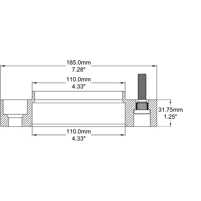 COYOTE | Wheel Spacer 31.75mm / 110mm / 5x150 / 14x1.5