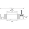 COYOTE | Wheel Spacer 38.1mm / 77.8mm / 6x139.7 / 12x1.25
