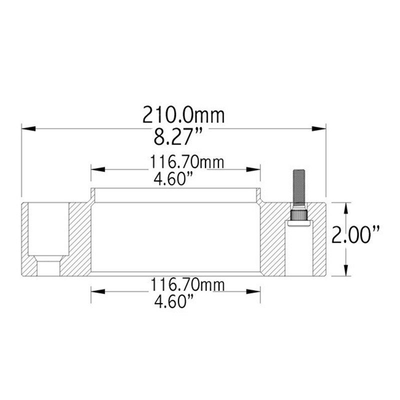 COYOTE | Wheel Spacer 50.8mm / 116.7mm / 8x165.1 / 14x1.5