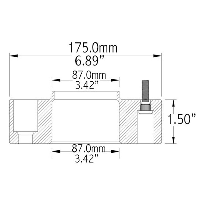 COYOTE | Wheel Spacer 38.1mm / 87.1mm / 6x135 / 14x1.5