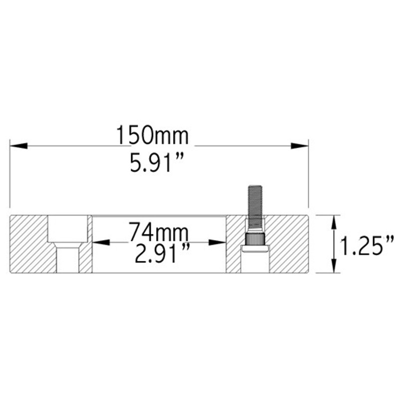 COYOTE | Wheel Adapter 31.75mm / 74.1mm / 5x114.3 - 5x120.65 to 5x114.3 / 12x1.5
