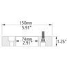 COYOTE | Wheel Adapter 31.75mm / 74.1mm / 5x114.3 - 5x120.65 to 5x114.3 / 12x1.5