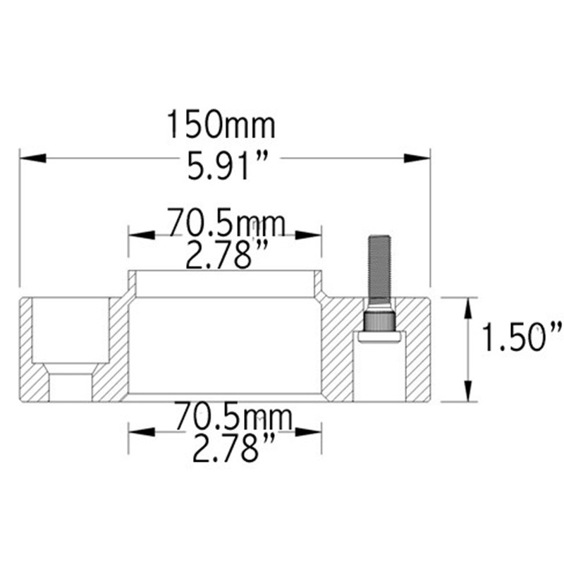 COYOTE | Wheel Spacer 38.1mm / 70.5mm / 5x114.3 / 14x1.5