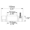 COYOTE | Wheel Spacer 38.1mm / 70.5mm / 5x114.3 / 14x1.5