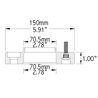 COYOTE | Wheel Spacer 25.4mm / 70.5mm / 5x114.3 / 14x1.5