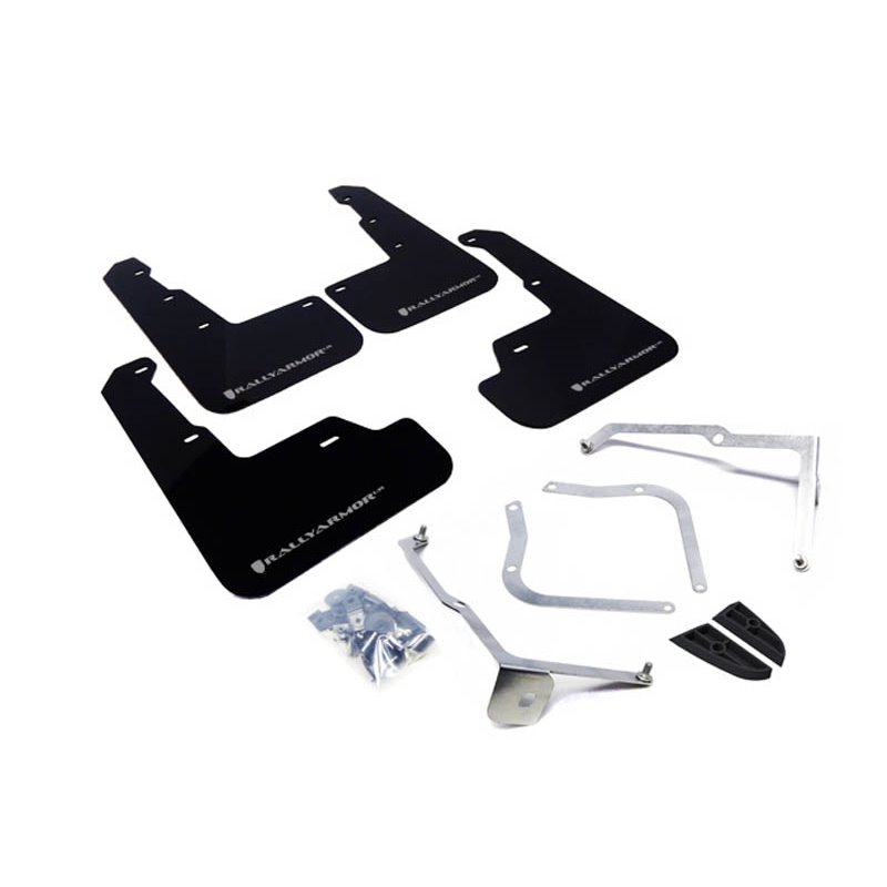 RallyArmor | Mud Flap Silver Logo - WRX / STI 2015-2021