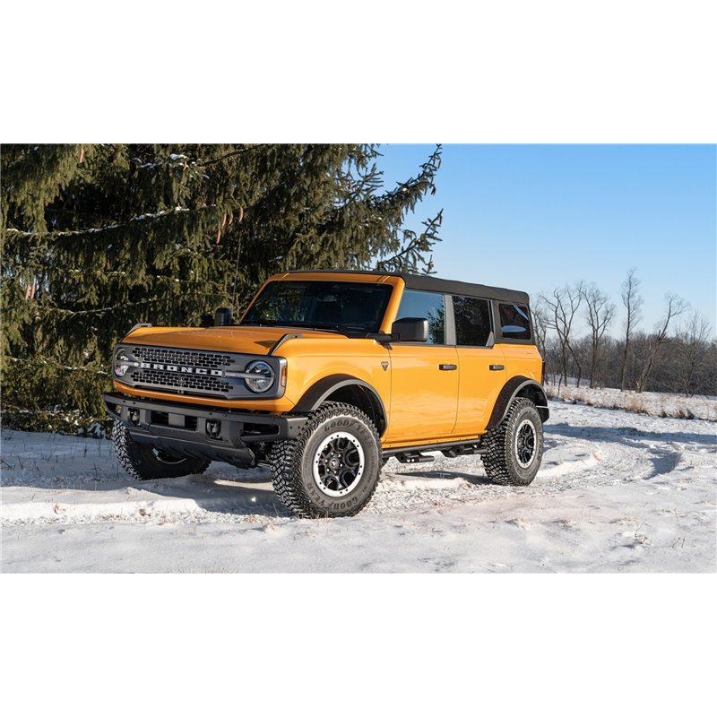 N-FAB | RKR Step System - Full Length (2 Step Mounts/2 Steps) - Bronco 2.3T / 2.7T / 3.0T 2021-2023