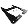 RallyArmor | Black UR Mud Flap White Logo - Tesla Model X / X Plaid 2022-2024