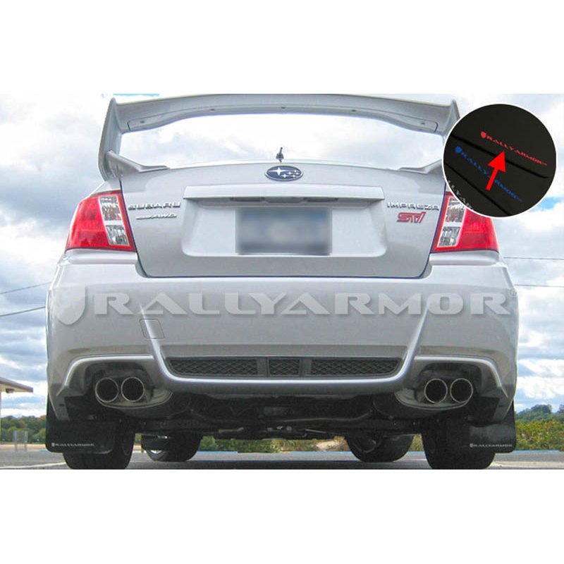 RallyArmor | Mud Flap Red Logo - WRX / STI Sedan 2011-2014
