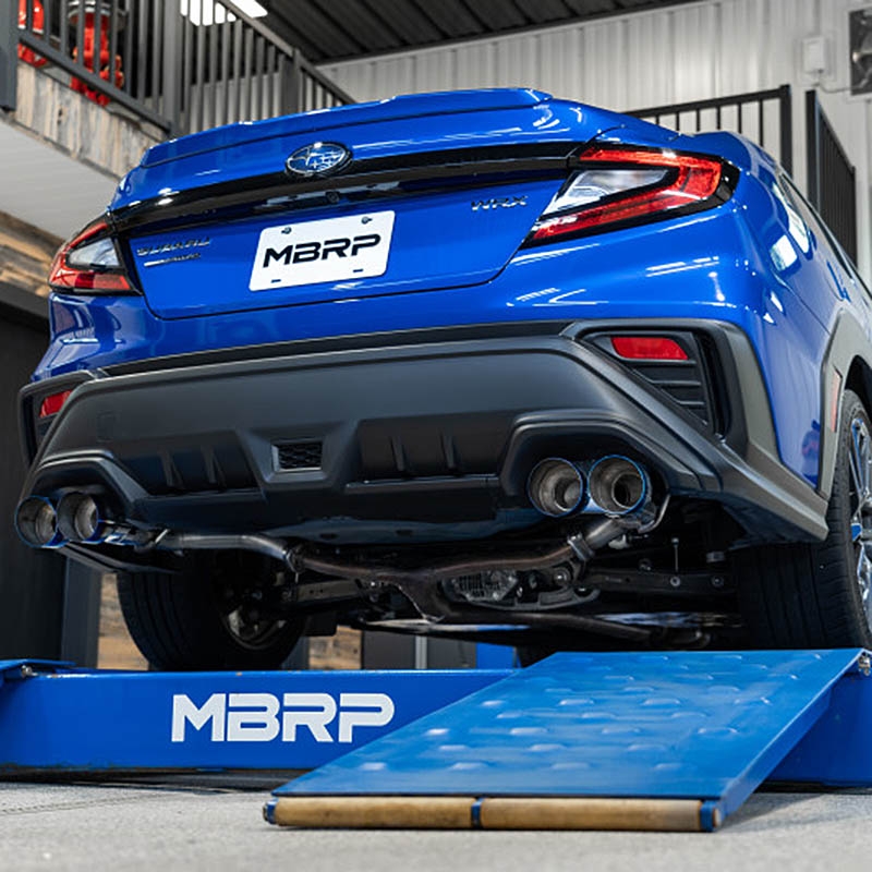 MBRP | Axle-Back Exhaust Quad Rear Exit, Race - Embouts Fibre de Carbone - WRX 2.4T 2022-2023