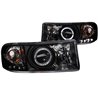 ANZO | Projector Headlights w/ Halo Black - Ram 1500 / 2500 / 3500 2000-2002