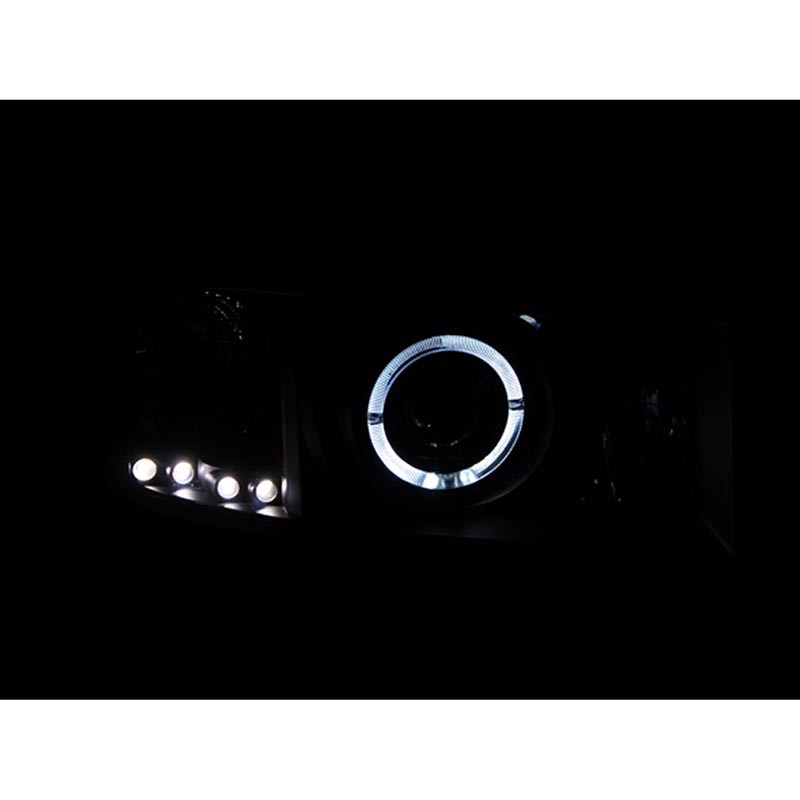 ANZO | Projector Headlights w/ Halo Black - Ram 1500 / 2500 / 3500 2000-2002