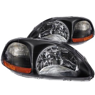 ANZO | Crystal Headlights Noir - Civic 1.6L 1996-1998