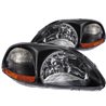 ANZO | Crystal Headlights Noir - Civic 1.6L 1996-1998