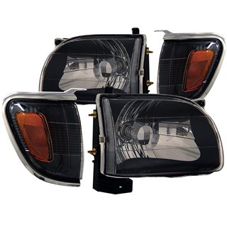 ANZO | Crystal Headlights Noir - Tacoma 2.4L / 2.7L / 3.4L 2001-2004