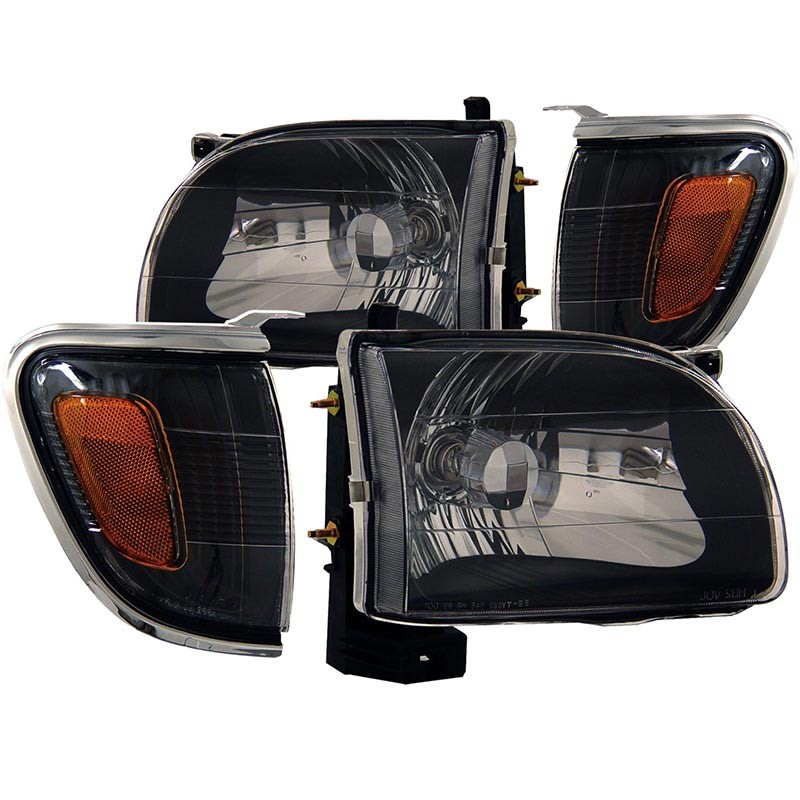 ANZO | Crystal Headlights Noir - Tacoma 2.4L / 2.7L / 3.4L 2001-2004