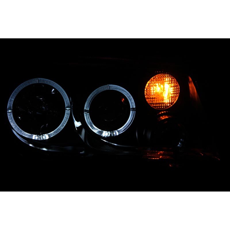 ANZO | Projector Headlights w/ Halo Black (SMD LED) - Jetta 1999-2005