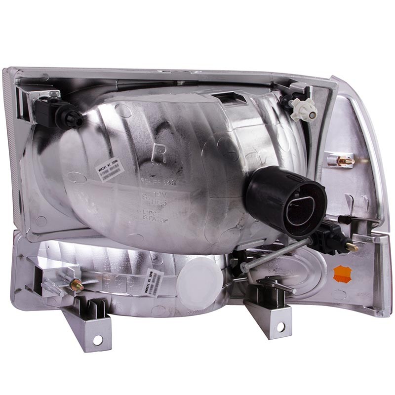 ANZO | Crystal Headlights Chrome avec LED 1pc - Excursion / F-250 / F-350 2000-2004