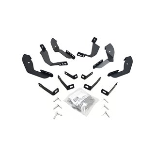 Go Rhino | OE Xtreme Cab Length Side Steps - MOUNTING BRACKETS ONLY - Silverado / Sierra 2500 HD / 3500 HD 6.6L 2015