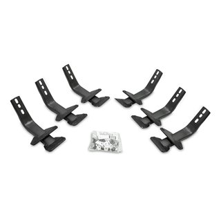 Go Rhino | OE Xtreme Cab Length Side Steps - MOUNTING BRACKETS ONLY - F-150 / F-250 / F-350 2015-2017