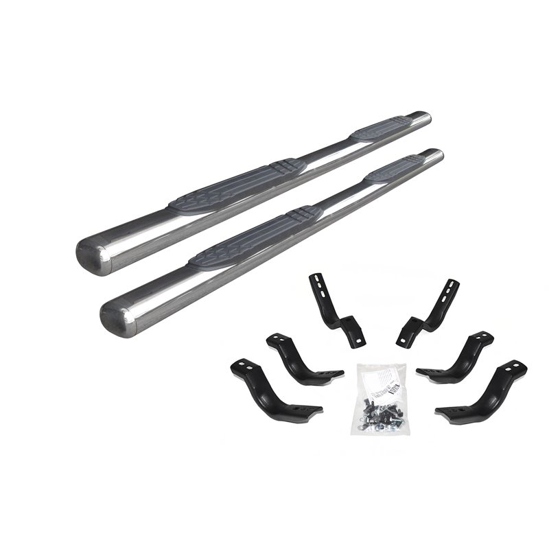 Go Rhino | 4" 1000 Series Side Steps w/ Mounting Bracket Kit - Chevrolet / GMC 2019-2022