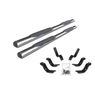 Go Rhino | 4" 1000 Series Side Steps w/ Mounting Bracket Kit - F-250 / F-350 2000-2016