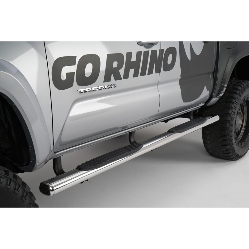 Go Rhino | 4" 1000 Series Side Steps w/ Mounting Bracket Kit - Tundra 4.0L / 4.7L / 5.7L 2007