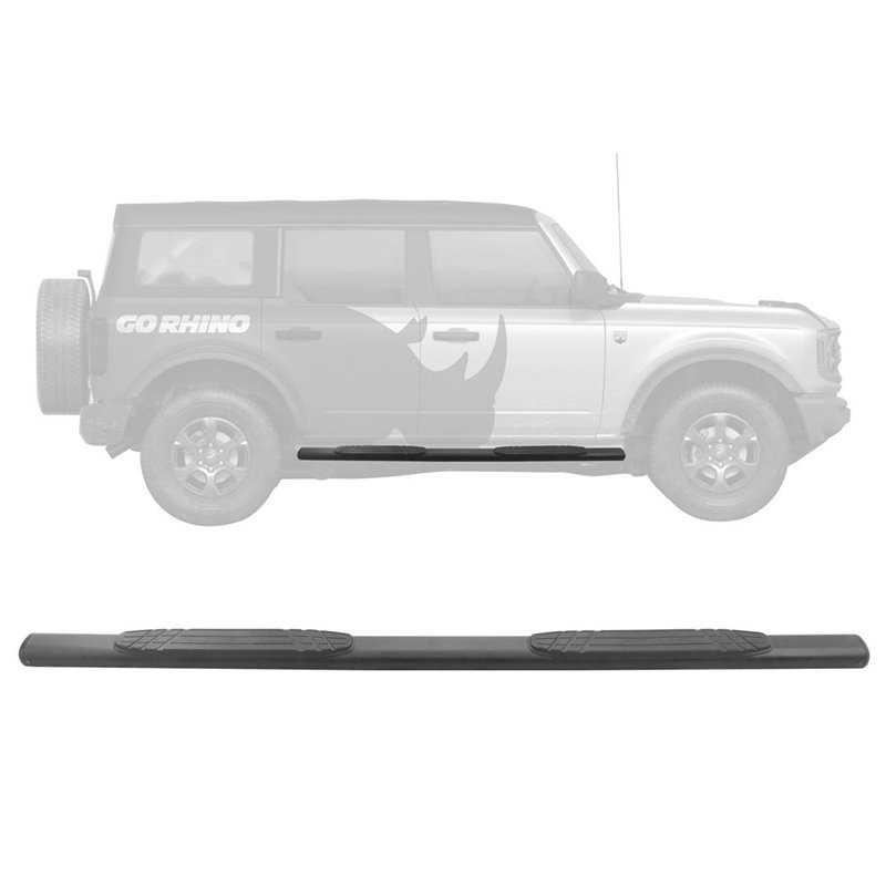 Go Rhino | 4" 1000 Series Side Steps - 73" long - BOARDS ONLY - Bronco / Wrangler (JL) 2018-2021