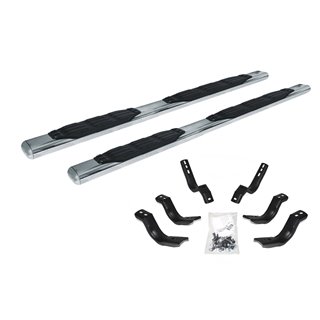 Go Rhino | 5" 1000 Series Side Steps w/ Mounting Brackets Kit - Ram 1500 / 2500 / 3500 2009-2015
