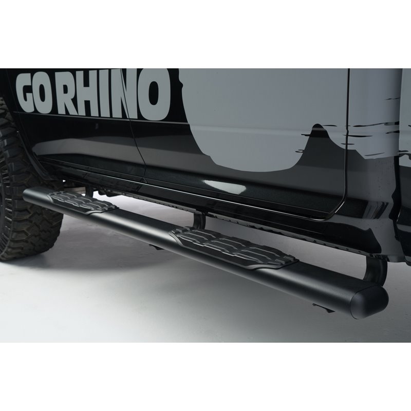 Go Rhino | 5" 1000 Series Side Steps w/ Mounting Brackets Kit - Ram 1500 / Classic 2015-2019