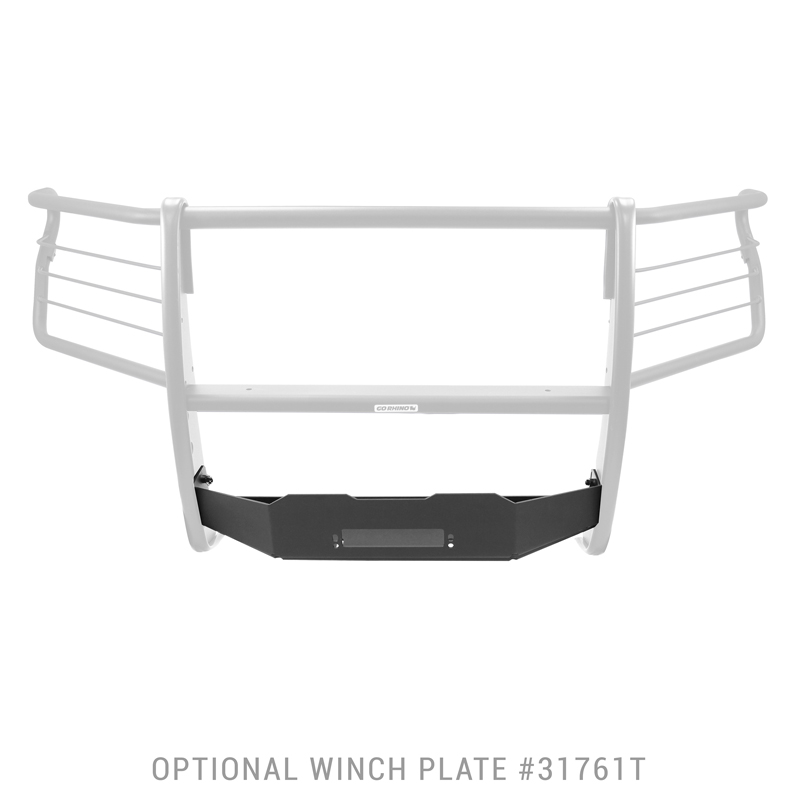 Go Rhino | 3100 Series StepGuard Grille Guard w/ Brush Guards - Silverado 1500 / Limited 2019-2022