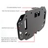 Go Rhino | Rockline Spare Tire Relocation Kit (up to 40" tire) - Wrangler (JL) 2018-2021