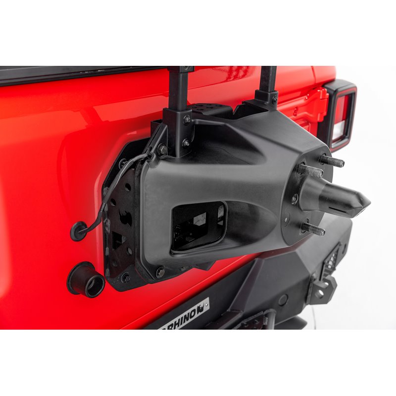 Go Rhino | Rockline Spare Tire Relocation Kit (up to 40" tire) - Wrangler (JL) 2018-2021