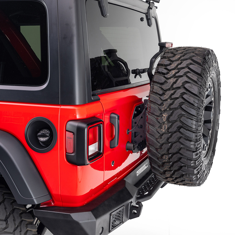 Go Rhino | Rockline Spare Tire Relocation Kit (up to 40" tire) - Wrangler (JL) 2018-2021