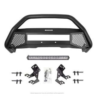 Go Rhino | RC4 LR Bull Bar w/ Mounting Brackets, Single Row 20" Light Bar Kit - F-150 XL / XLT 2.7T / 3.5L / 5.0L 2015