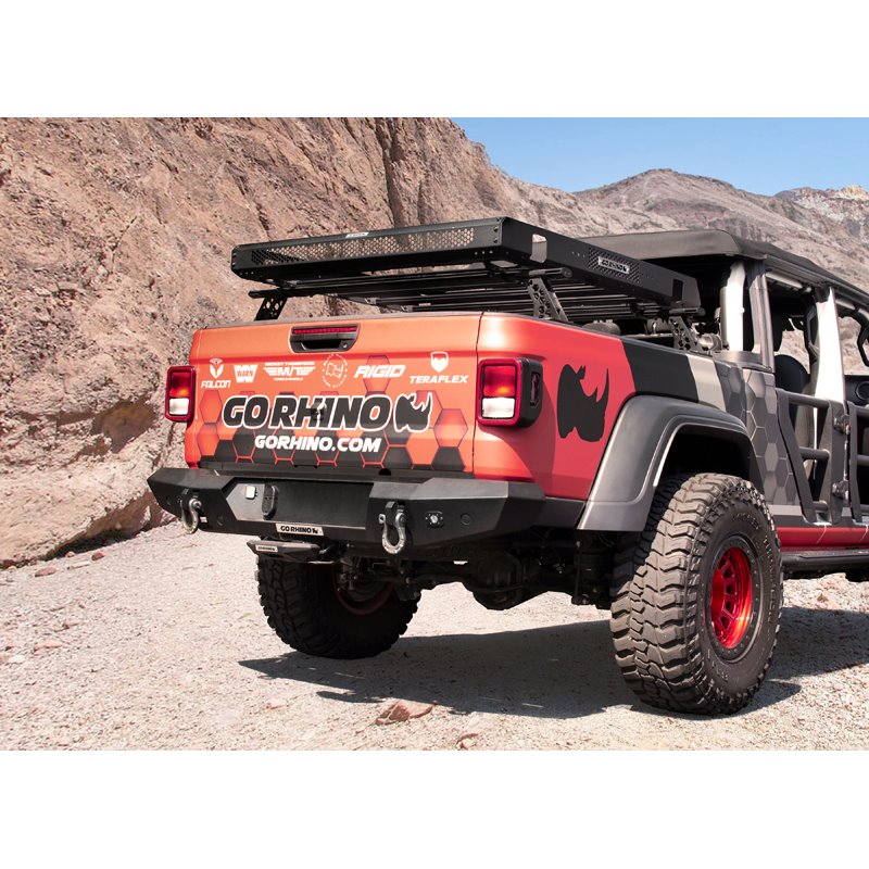 Go Rhino | XRS Cross Bars - Truck Bed Rail Kit for Mid-Sized Trucks w/o Tonneau Covers - Chevrolet / Ford / GMC / Jeep / Nissan 