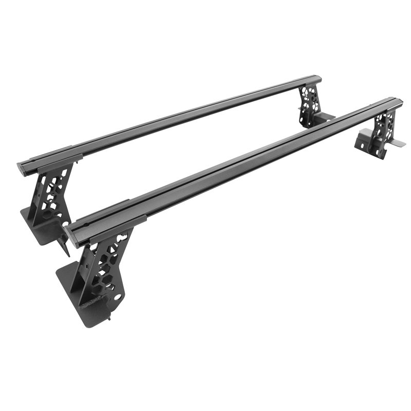 Go Rhino | XRS Cross Bars - Truck Bed Rail Kit for Mid-Sized Trucks w/o Tonneau Covers - Chevrolet / Ford / GMC / Jeep / Nissan 