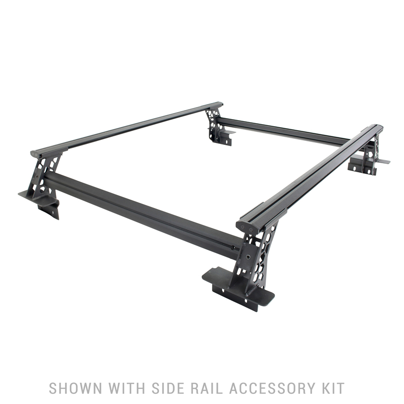 Go Rhino | XRS Cross Bars - Truck Bed Rail Kit for Mid-Sized Trucks w/o Tonneau Covers - Chevrolet / Ford / GMC / Jeep / Nissan 