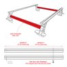 Go Rhino | XRS Cross Bars 37 3/4" Side Rail Accessory Kit
