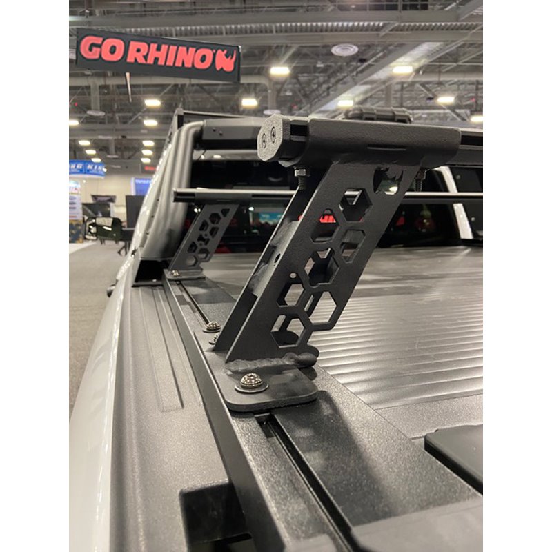 Go Rhino | XRS Cross Bars - Bed Rail Kit for Full/Mid Sized Trucks W/Tonneau Cover T-Tracks - Chevrolet / Dodge / Ford / GMC / J