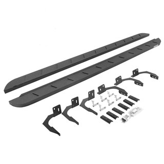 Go Rhino | RB10 Slim Line Running Boards w/ Mounting Brackets Kit - Ram 1500 3.7L / 4.7L / 5.7L 2009-2011