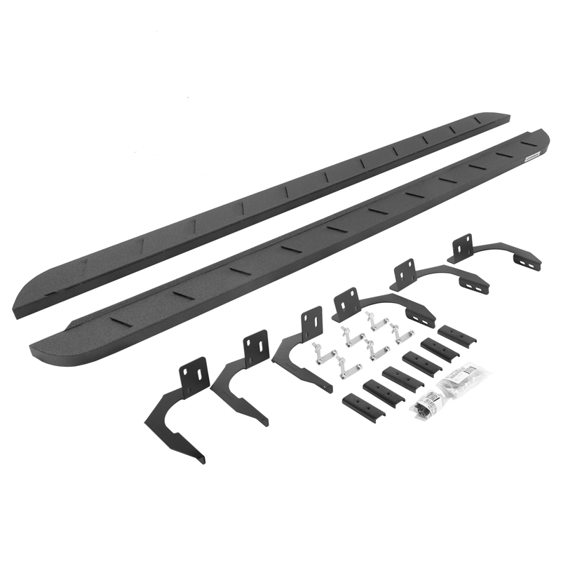 Go Rhino | RB10 Slim Line Running Boards w/ Mounting Brackets Kit - Ram 1500 / 2500 / 3500 2009-2011