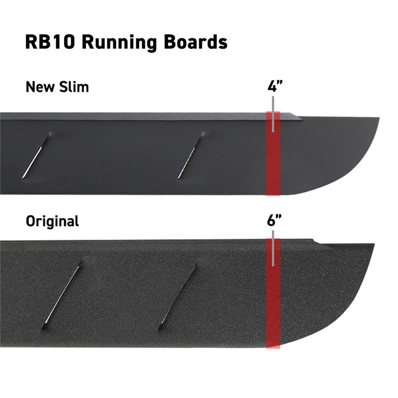 Go Rhino | RB10 Slim Line Running Boards w/ Mounting Brackets Kit - F-150 2004-2010
